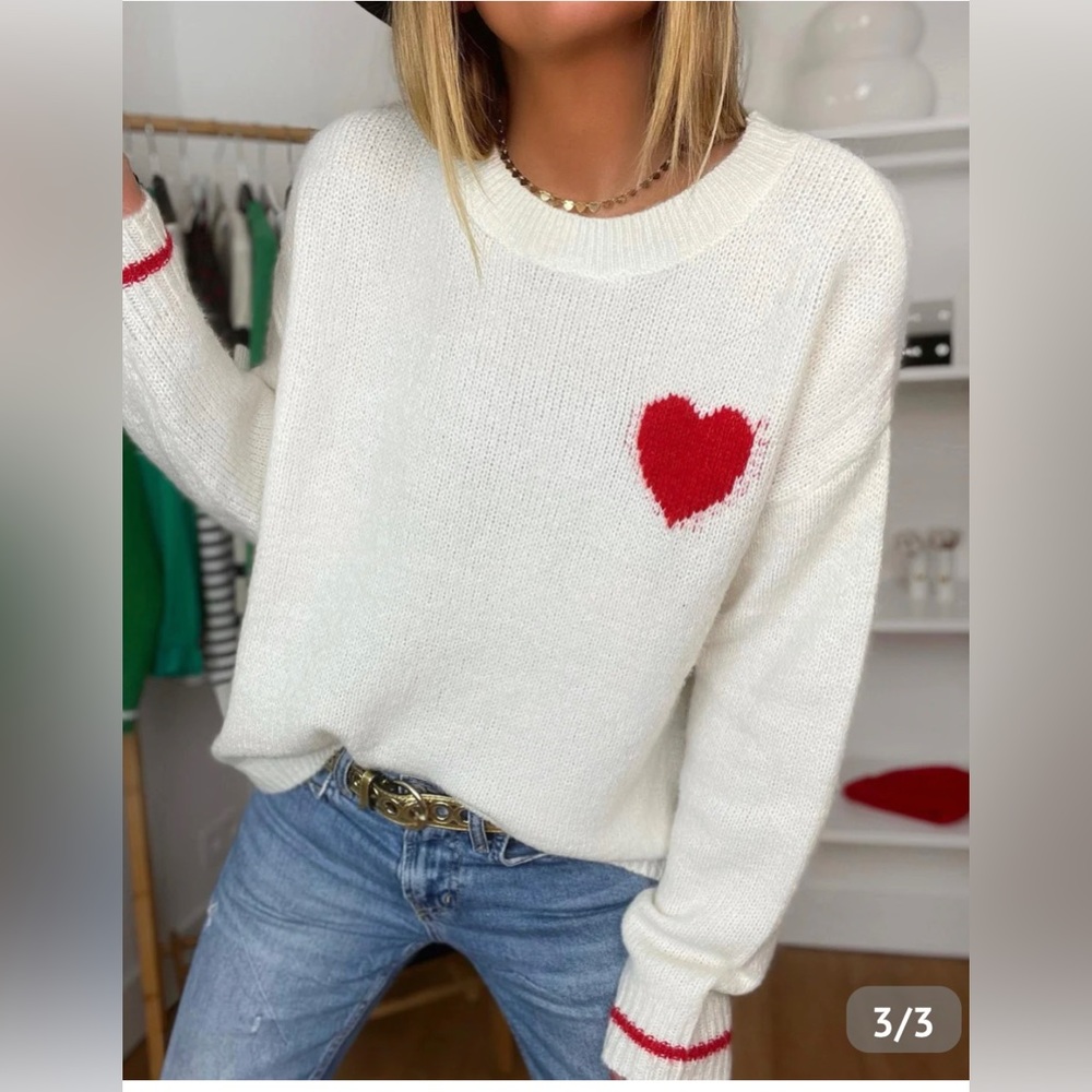 NWT//Revolve- Heart Sweater ♥️